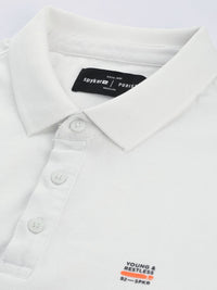 SPYKAR Polo Collar Pure Cotton Slim Fit T-shirt