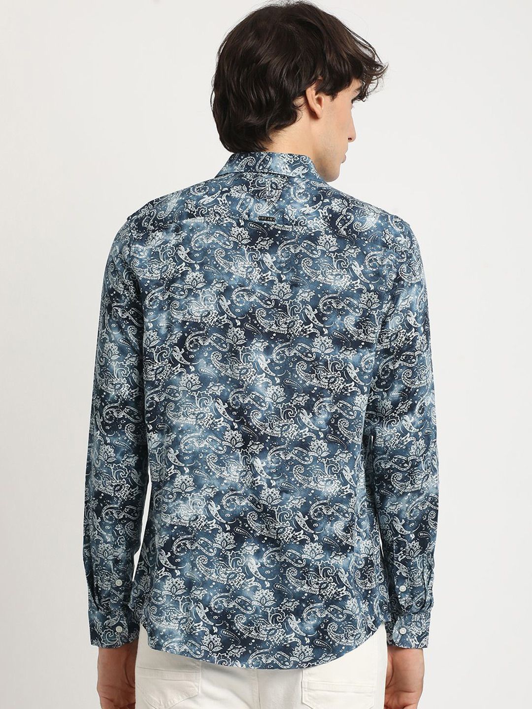 THE BEAR HOUSE Men Printed Slim Fit Casual Shirt