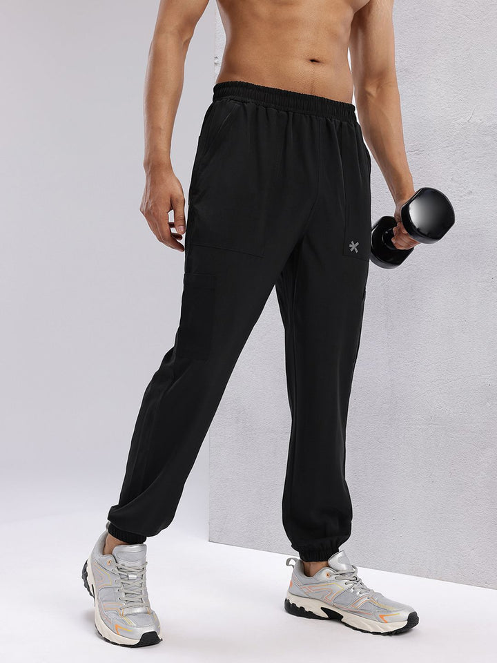 HRX by Hrithik Roshan Men Rapid-Dry Cargo Style Training Joggers