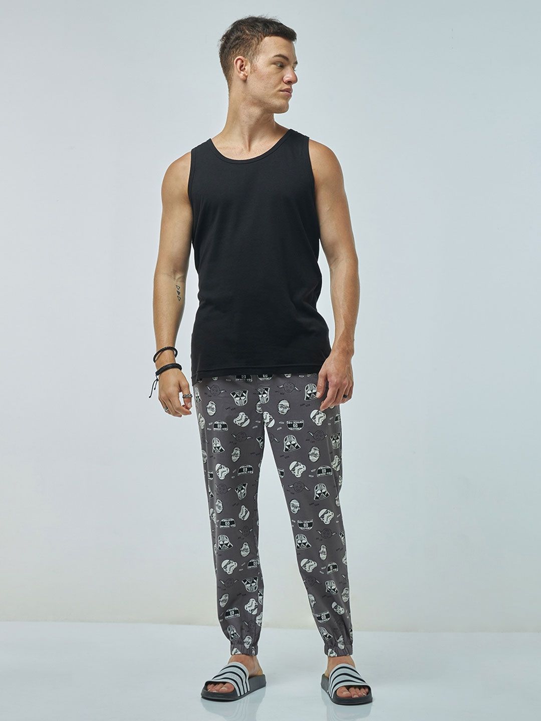 Bewakoof Pure Cotton Printed Joggers