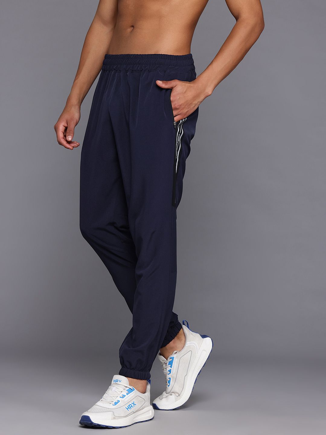 HRX by Hrithik Roshan Men Taping Detail Running Joggers