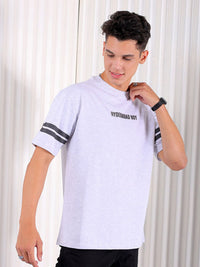 The Indian Garage Co Typography Printed Cotton Boxy T-shirt