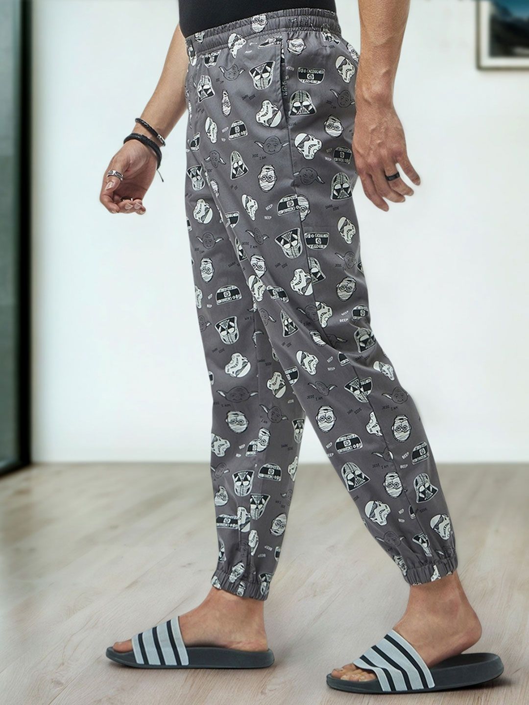 Bewakoof Pure Cotton Printed Joggers