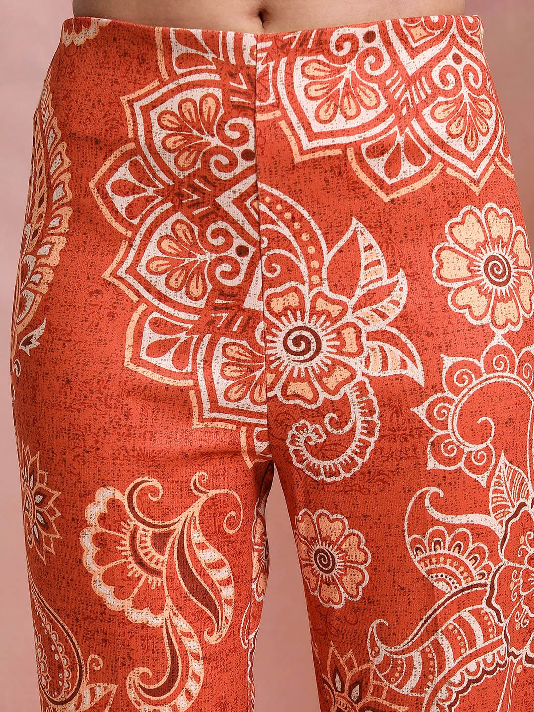 Vishudh Women Printed Tunic With Flared Pants