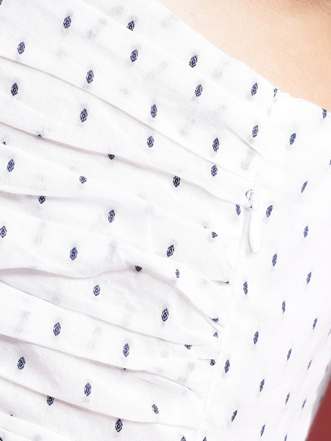all about you Pure Cotton Self-Design Tiered A-Line Midi Dress