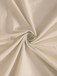 KLOTTHE Cream Striped Cotton 300 TC King Fine Bedsheet with 2 Pillow Covers-98 x 87 inches