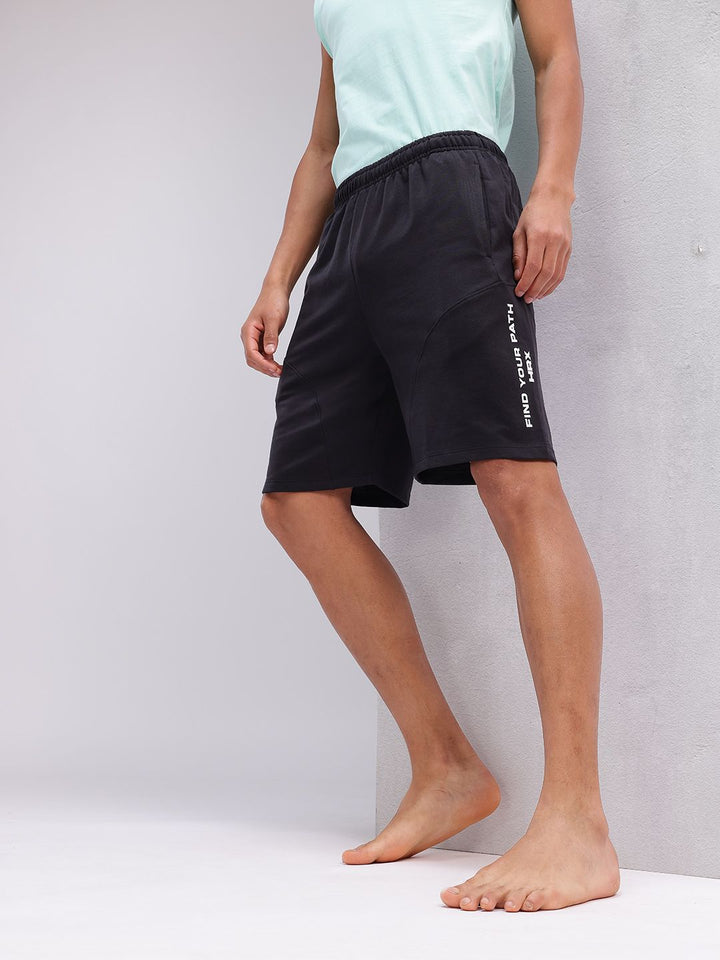 HRX by Hrithik Roshan Men Printed Detail Yoga Shorts