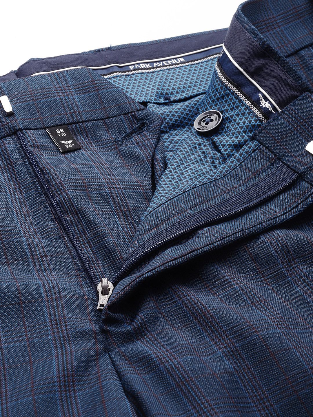 Park Avenue Checked Single Breasted Super Slim Fit 2 Piece Formal Suits