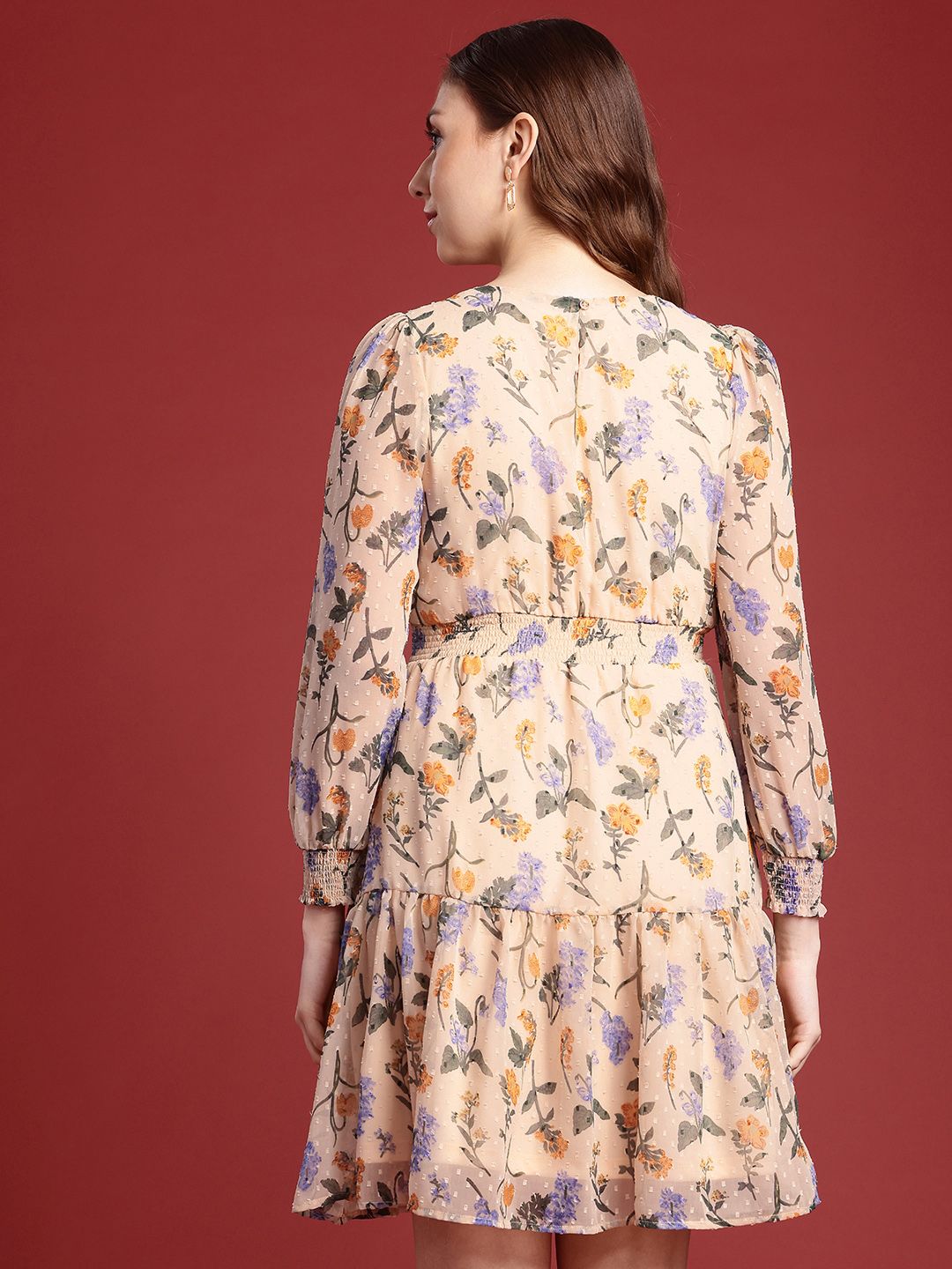 all about you Floral Print Fit & Flare Dress