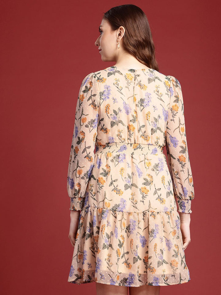 all about you Floral Print Fit & Flare Dress