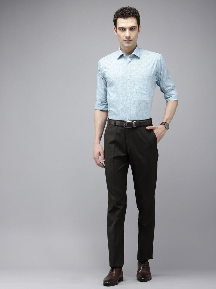 Park Avenue Pure Cotton Slim Fit Tropical Printed Formal Shirt