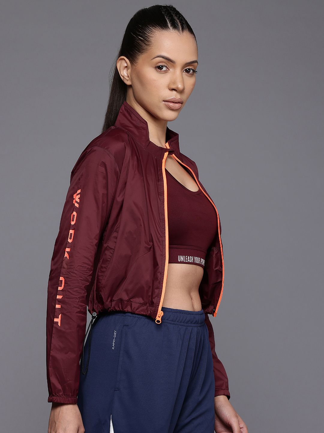 HRX by Hrithik Roshan Rapid-Dry Crop Training Jacket