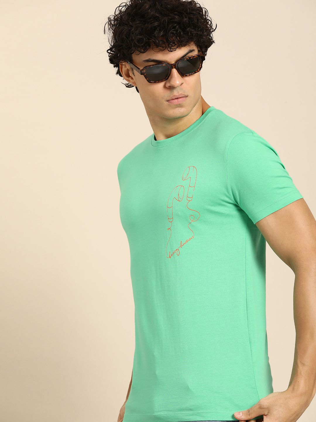 Being Human Printed Pure Cotton T-shirt