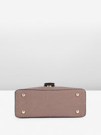 all about you Textured Structured Satchel