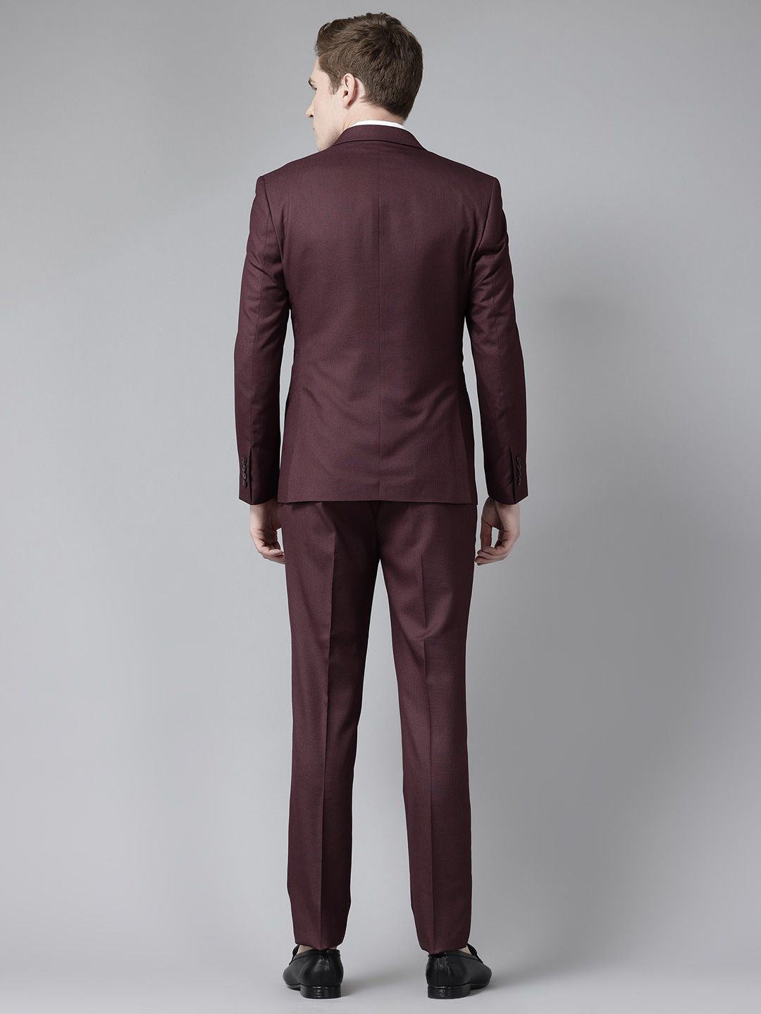 Park Avenue Textured Party Blazer & Trousers with Waistcoat