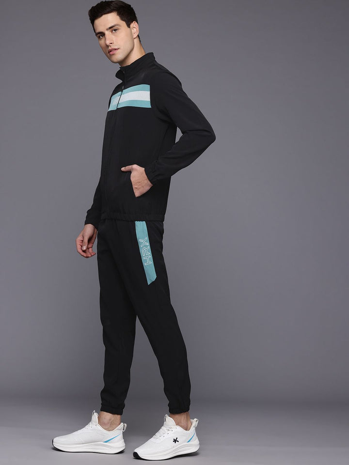 HRX by Hrithik Roshan Striped Rapid-Dry Running Tracksuit