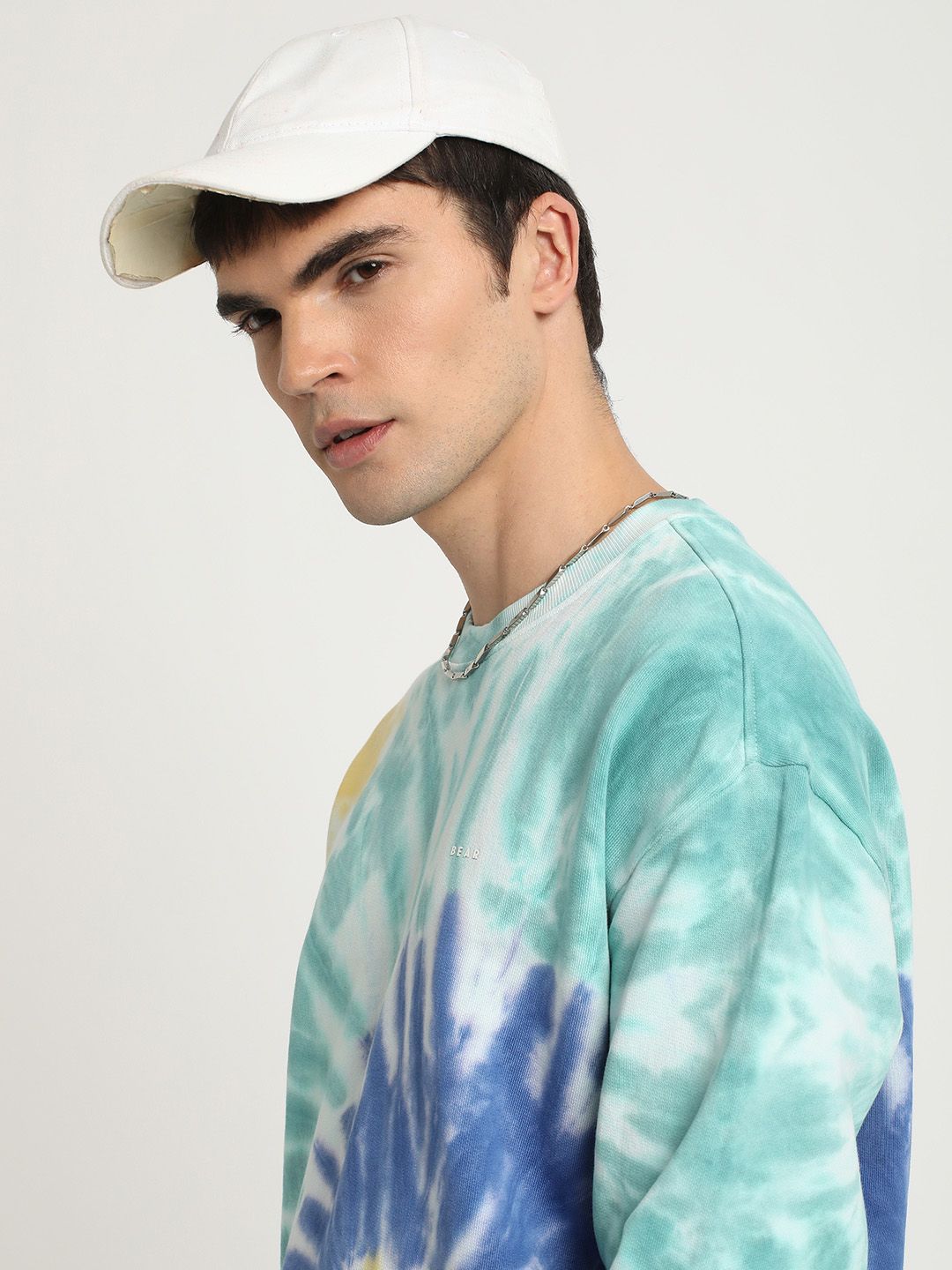 THE BEAR HOUSE Tie and Dyed Pure Cotton Pullover Sweatshirt
