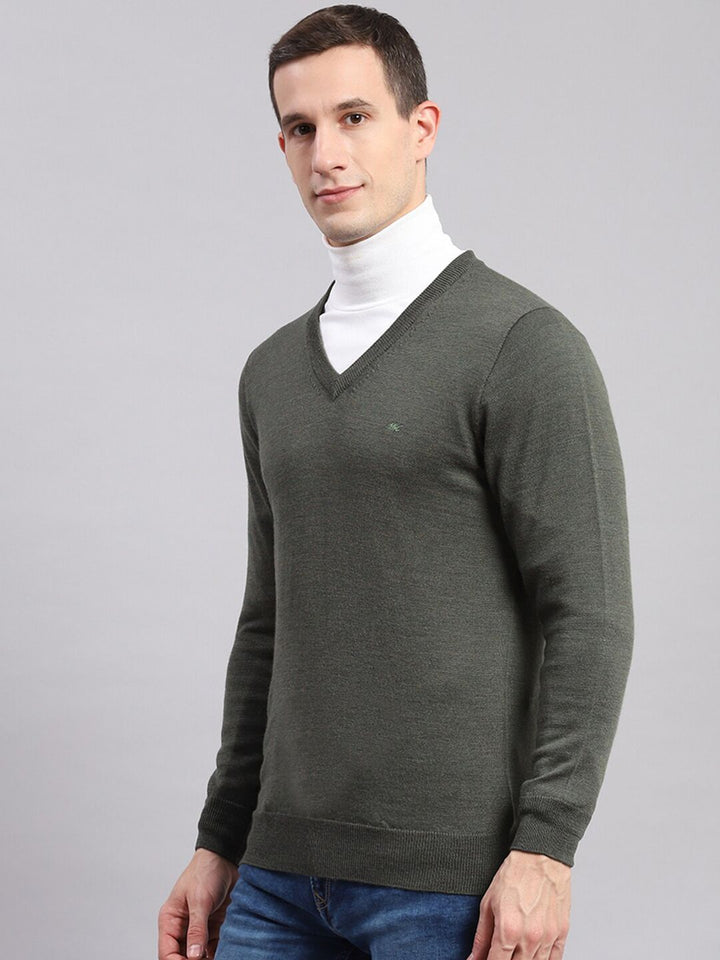 Monte Carlo Men V-Neck Woollen Pullover