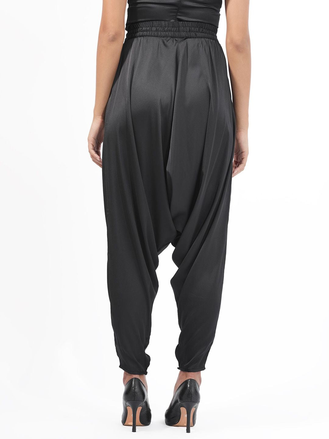 RAREISM Women Slim Fit High-Rise Pleated Jodhpuri Trousers