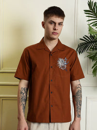 Eszett Anchor Baju Kasual Spread Collar Cotton