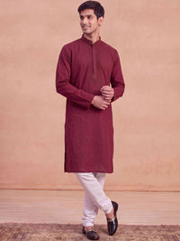 Kurta Kerja Benang Sulam Lelaki Rumah Chikankari