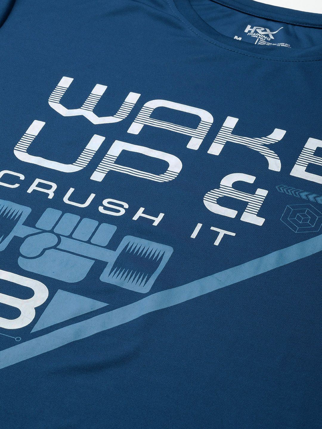 HRX by Hrithik Roshan Typography Printed Rapid-Dry Training T-shirt