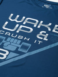 HRX by Hrithik Roshan Typography Printed Rapid-Dry Training T-shirt