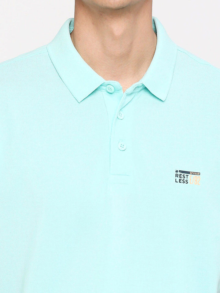 SPYKAR Polo Collar Slim Fit Cotton T-shirt
