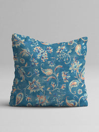 STITCHNEST Blue & White Set of 2 Cartoon Characters Square Cushion Covers