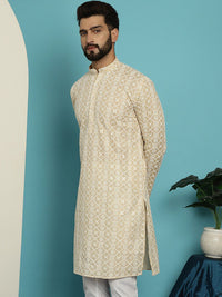 SOJANYA Kurta Kapas Tulen Bersulam Bunga Labuci