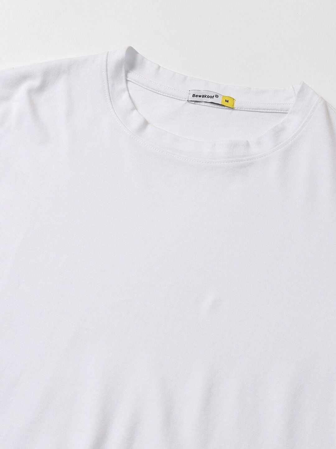 Bewakoof Introvert Printed Drop-Shoulder Sleeves Oversized Cotton T-shirt