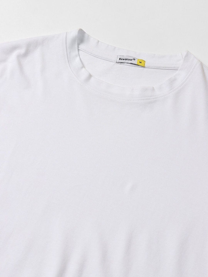 Bewakoof Introvert Printed Drop-Shoulder Sleeves Oversized Cotton T-shirt