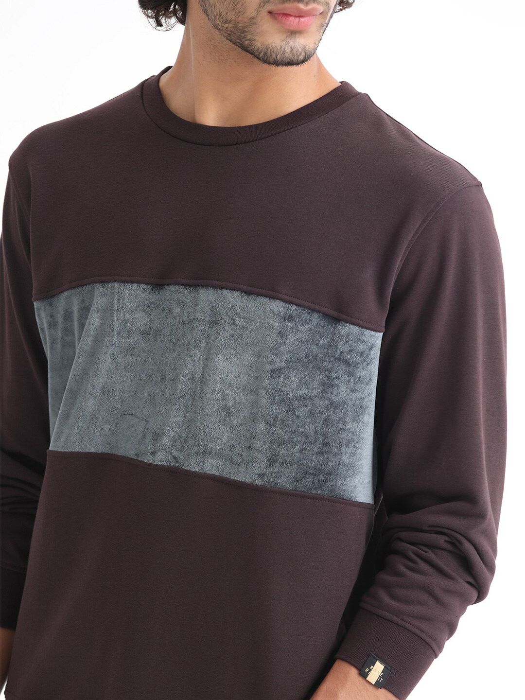 RARE RABBIT Men Tide Striped Sweatshirt