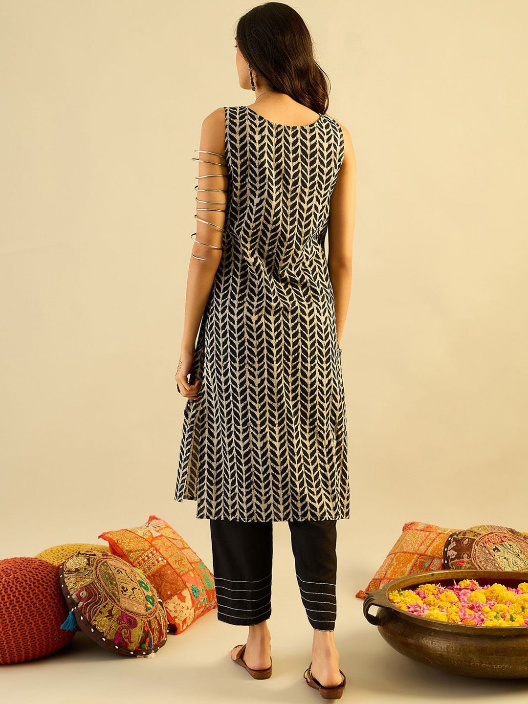 Indo Era Women Floral Printed Indie Prints Kurta