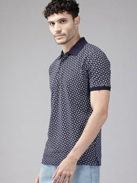 Park Avenue Printed Polo Collar T-shirt