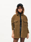 SASSAFRAS Spread Collar Pure Cotton Oversized Shackets
