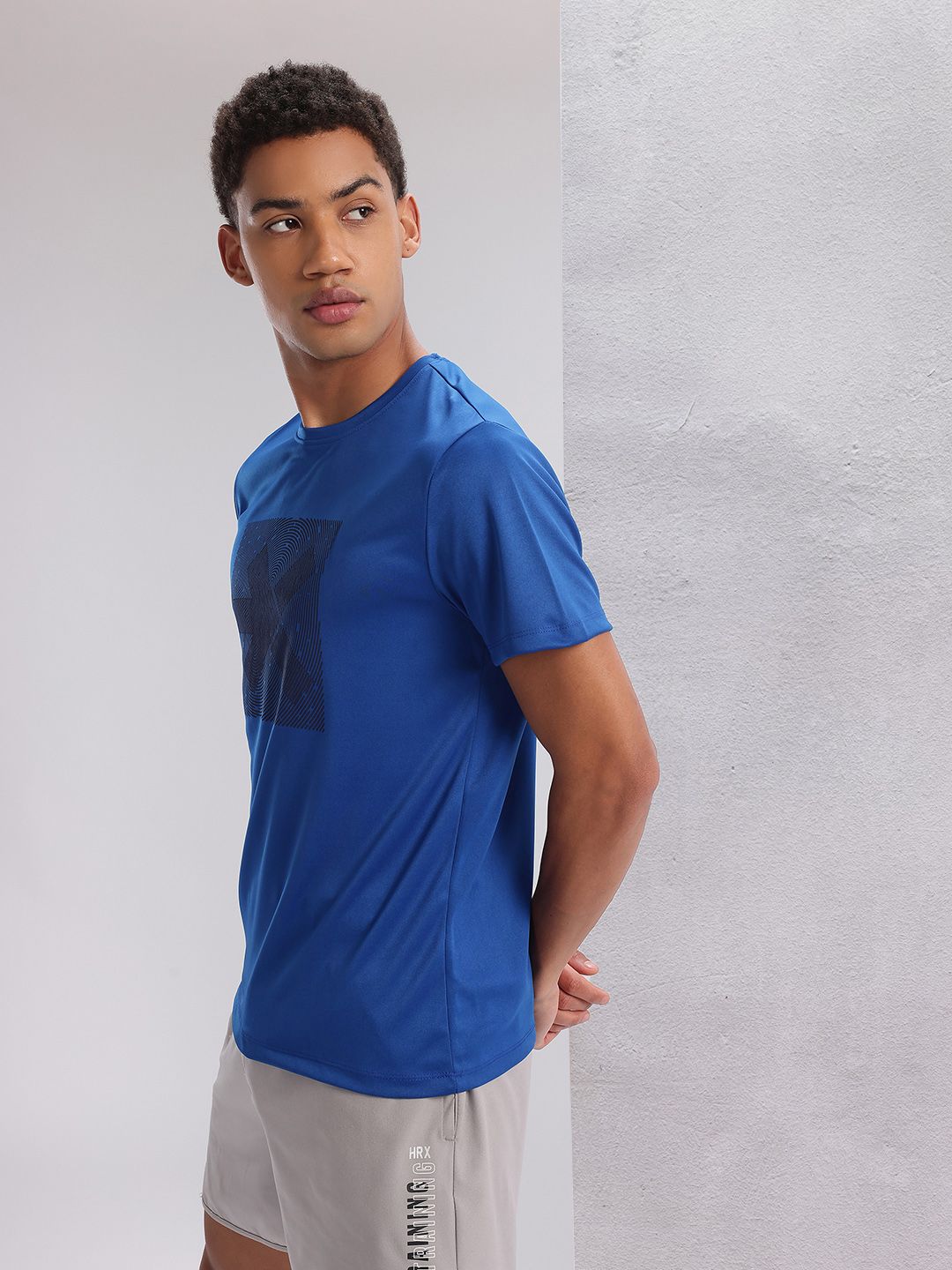 HRX by Hrithik Roshan Twin Collection Rapid-Dry Printed Training T-shirt
