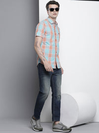 The Indian Garage Co Slim Fit Opaque Checked Casual Shirt