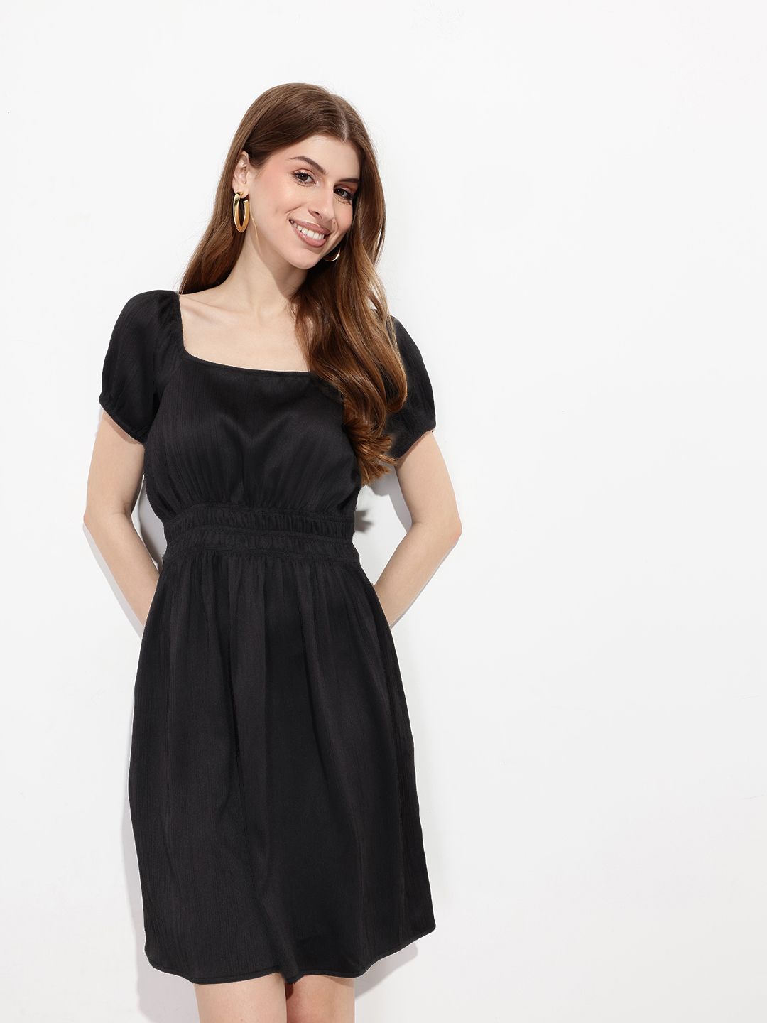 DressBerry Monochrome Muse A-Line Dress