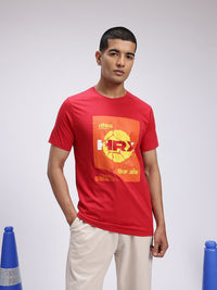 HRX by Hrithik Roshan Brand Logo Printed Pure Cotton Lifestyle T-shirt