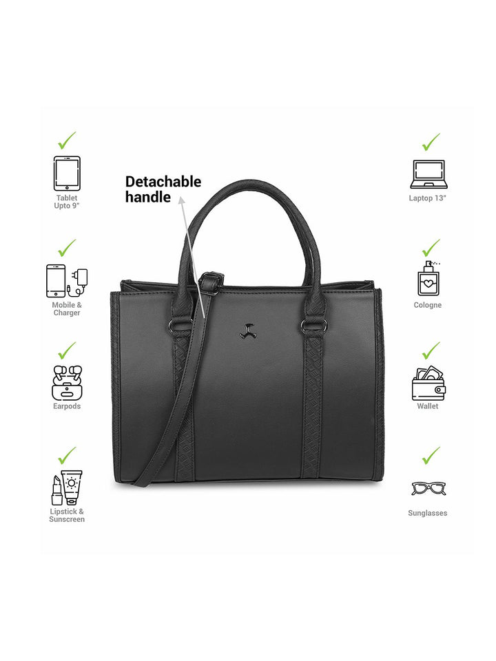 Mochi Women Half Moon Tote Bag with Tasselled