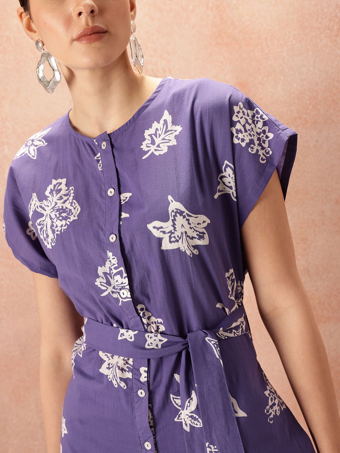 all about you Floral Printed Regular Pure Cotton Kurta & Palazzos