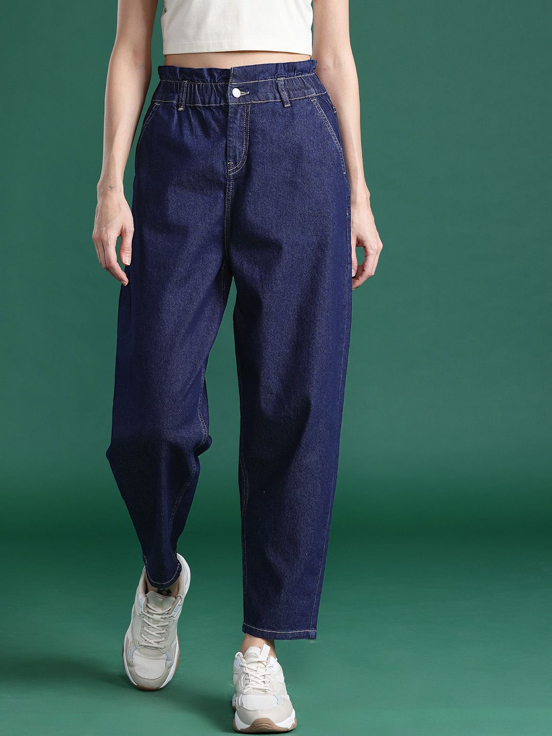 DressBerry Women Slouchy Fit High-Rise Stretchable Jeans