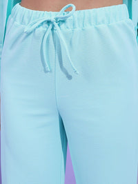 Tokyo Talkies Structured Knitted Shirt With Wide Leg Trousers