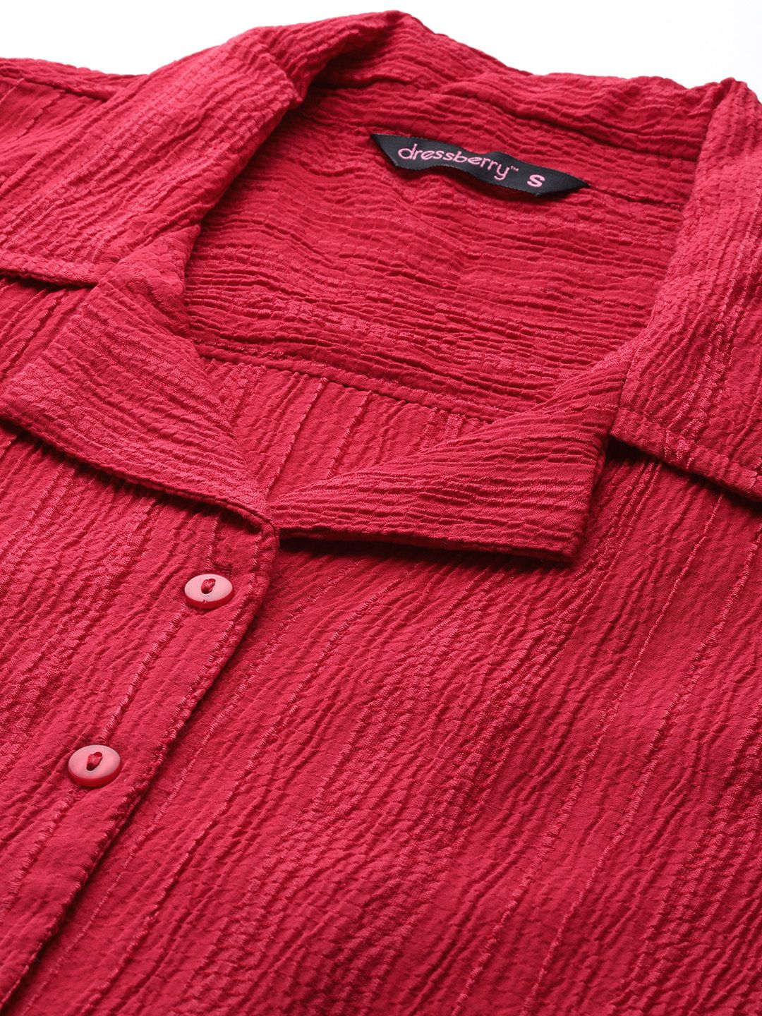 Baju bertekstur dressberry dengan seluar pendek co-ords