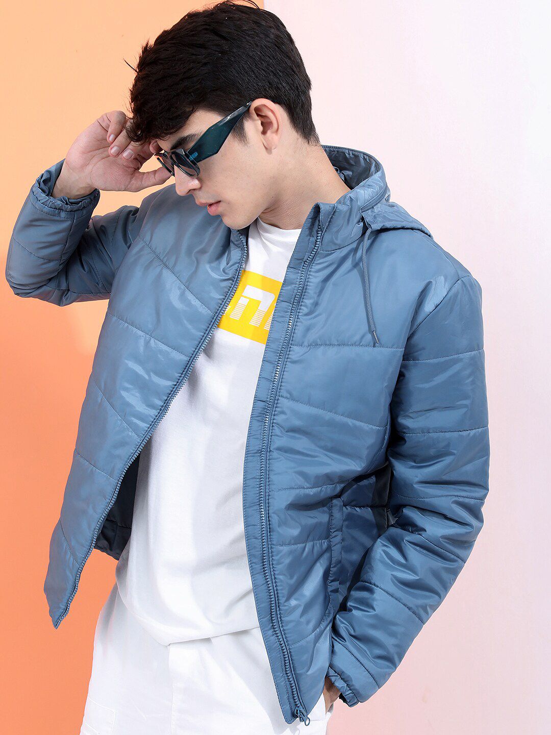 HIGHLANDER Men Blue Puffer Jacket