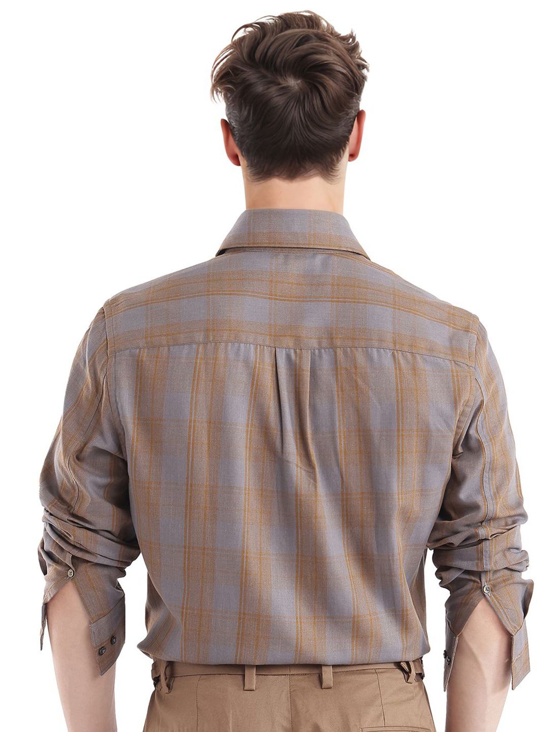 RARE RABBIT Men Comfort Opaque Checked Casual Shirt