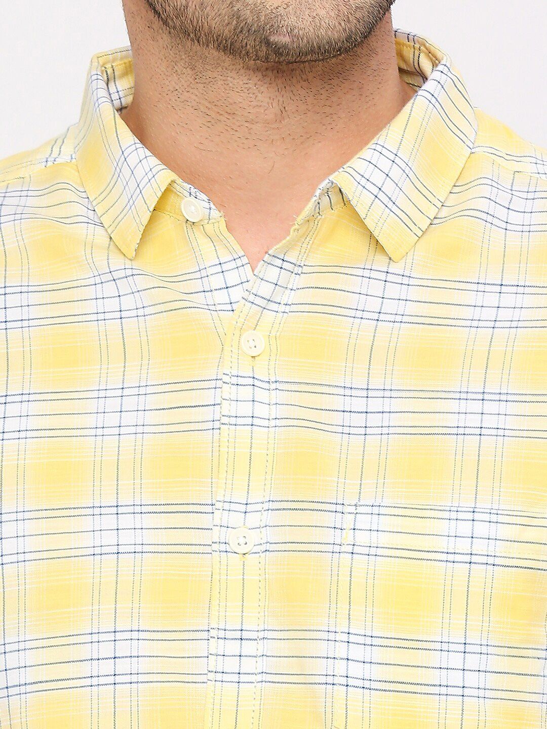 SPYKAR Slim Fit Tartan Checks Opaque Checked Cotton Casual Shirt