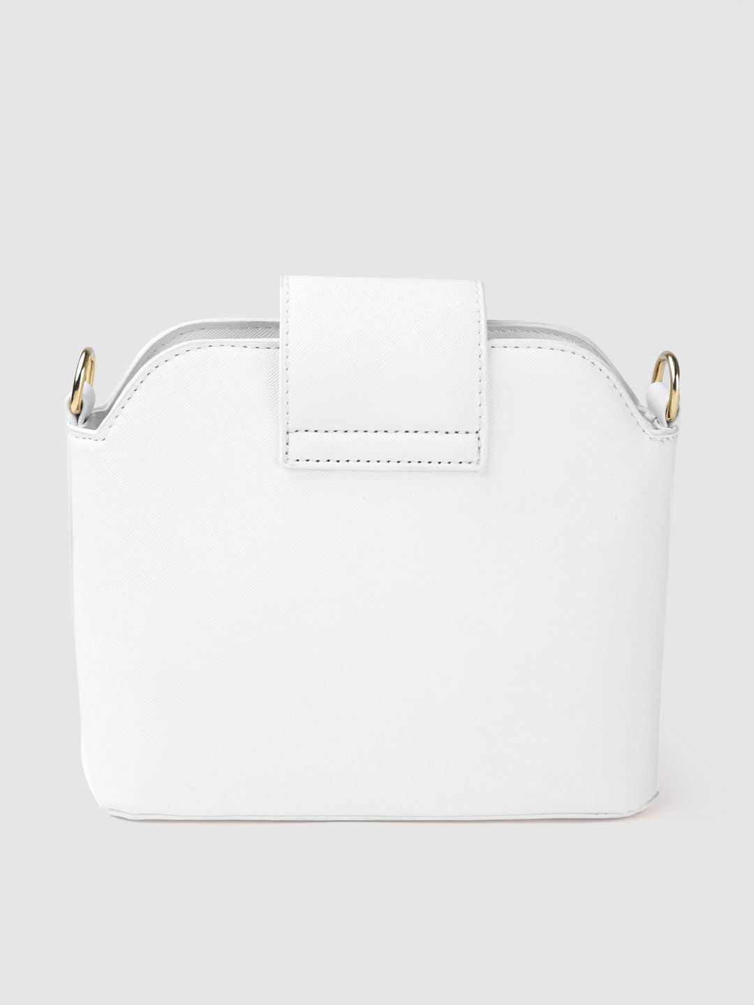 Lino Perros Women White Solid Sling Bag