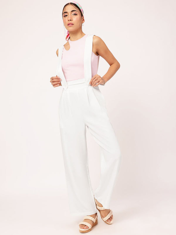 DressBerry Utility Chic Trousers With Suspenders